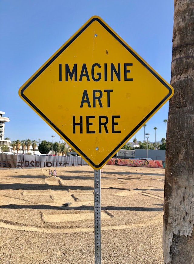 On the grounds of the Palm Springs Museum of Art - Photo by Cesar Cid