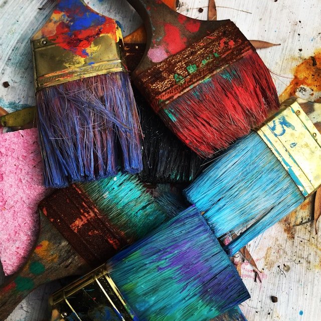 Painter's Brushes - Photo by RhondaK Native Florida Folk Artist